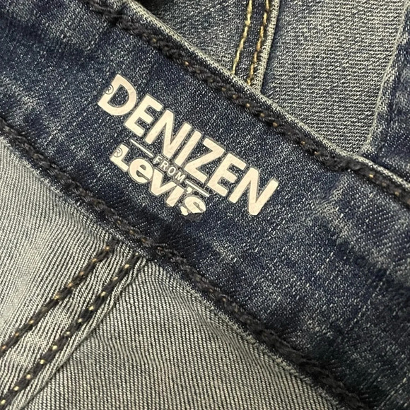 DENIZEN from Levi's Skinny Overalls Distressed size XS side zipper - Picture 11 of 12